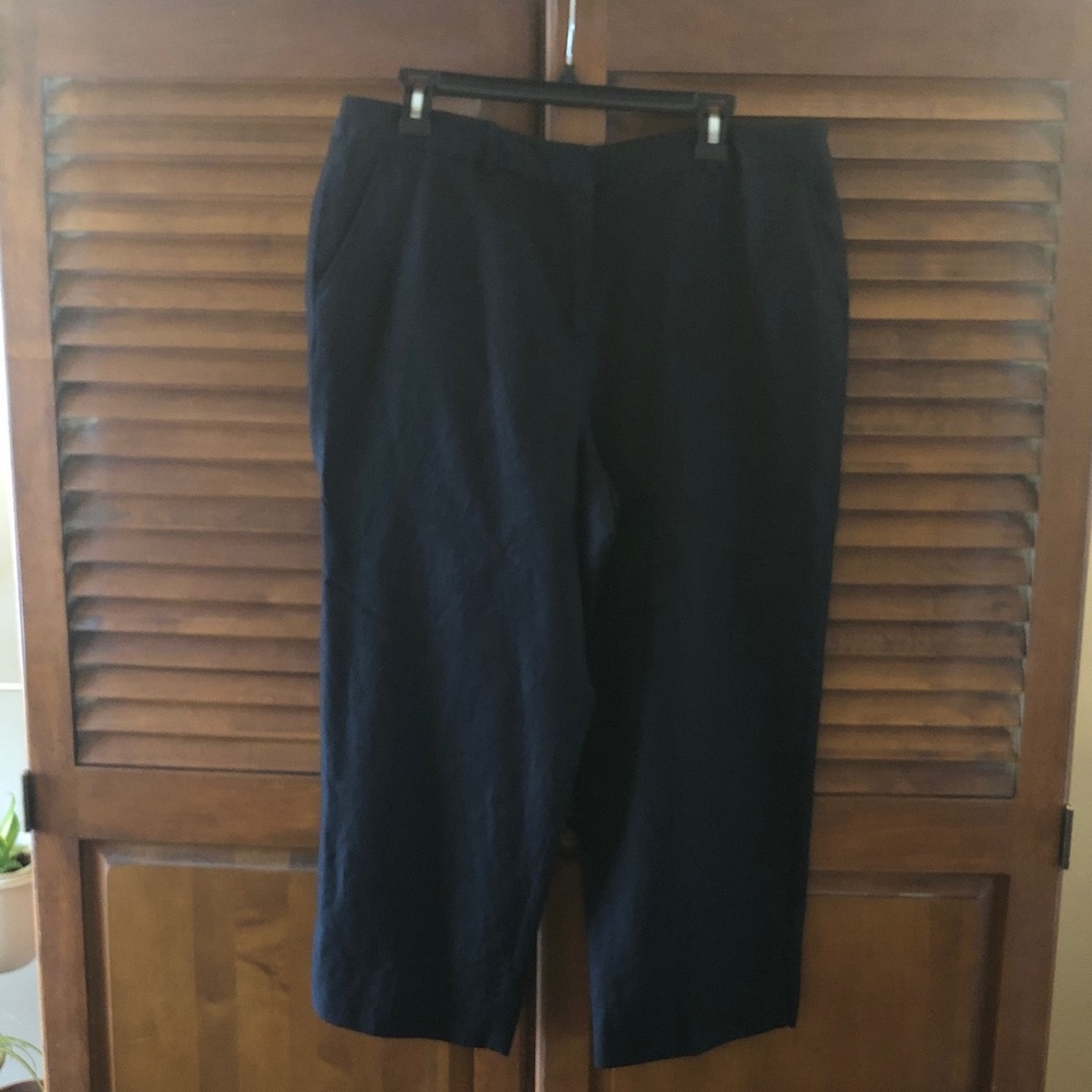 Black linen pants